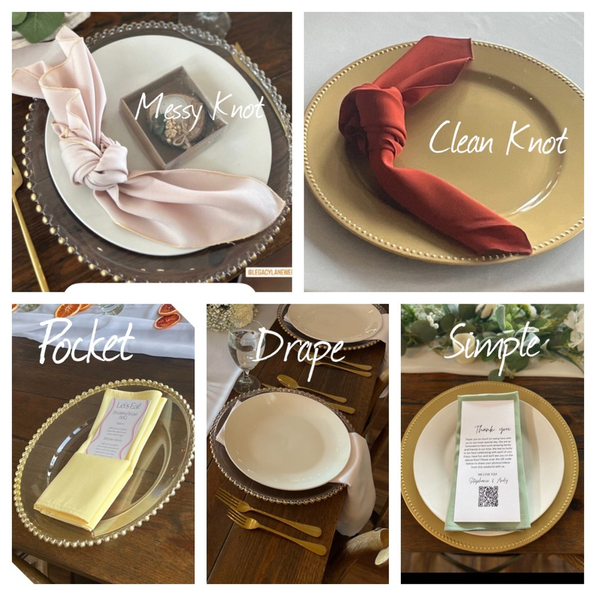 Charger plate options